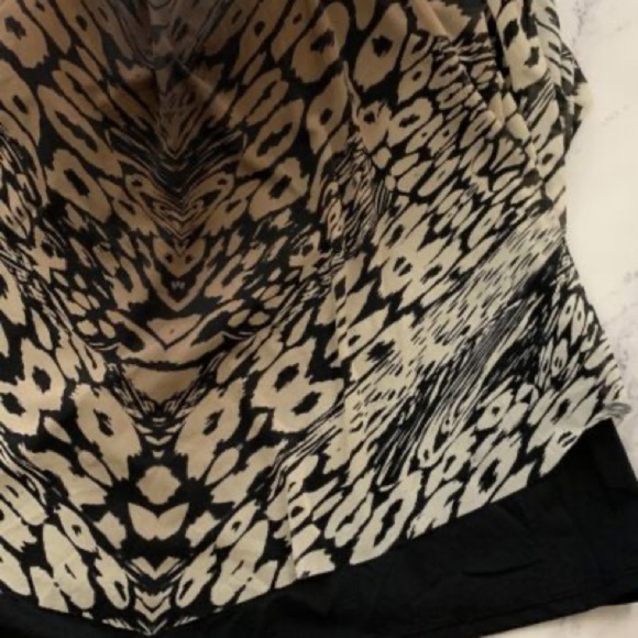 Swimsuits For All Womens Tankini Swim Top Plus Size 24 Black Brown Animal Print - Picture 4 of 7